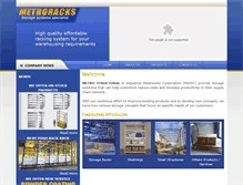 Tablet Screenshot of metroracks.com